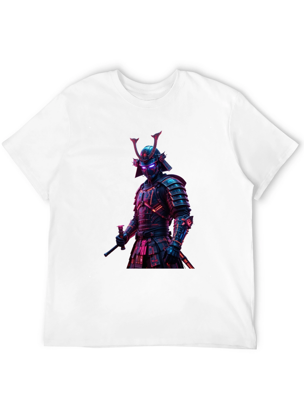 Samurai Warrior Graphic T-Shirt - Black