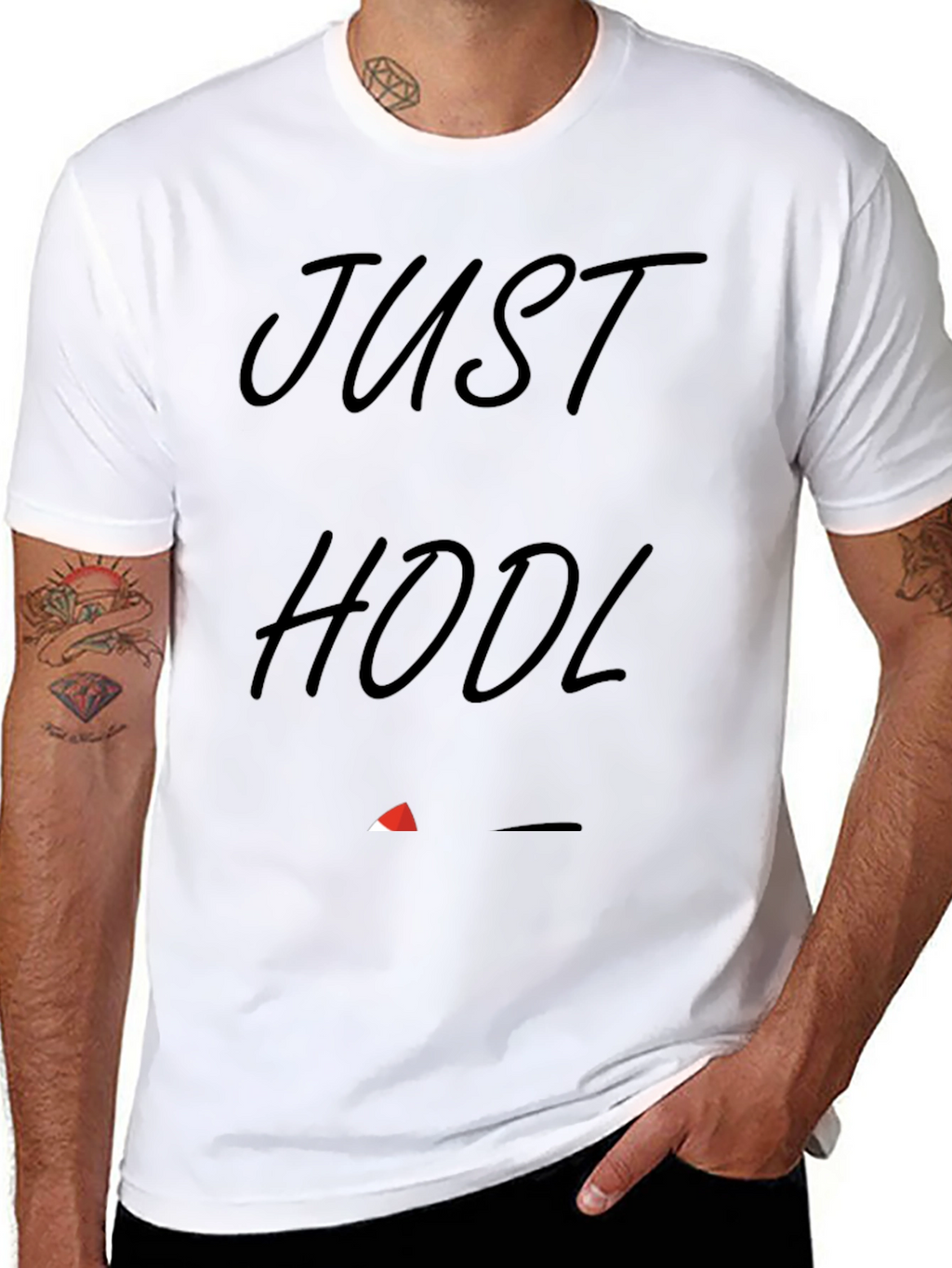 Just HODL Crypto T-Shirt - Black