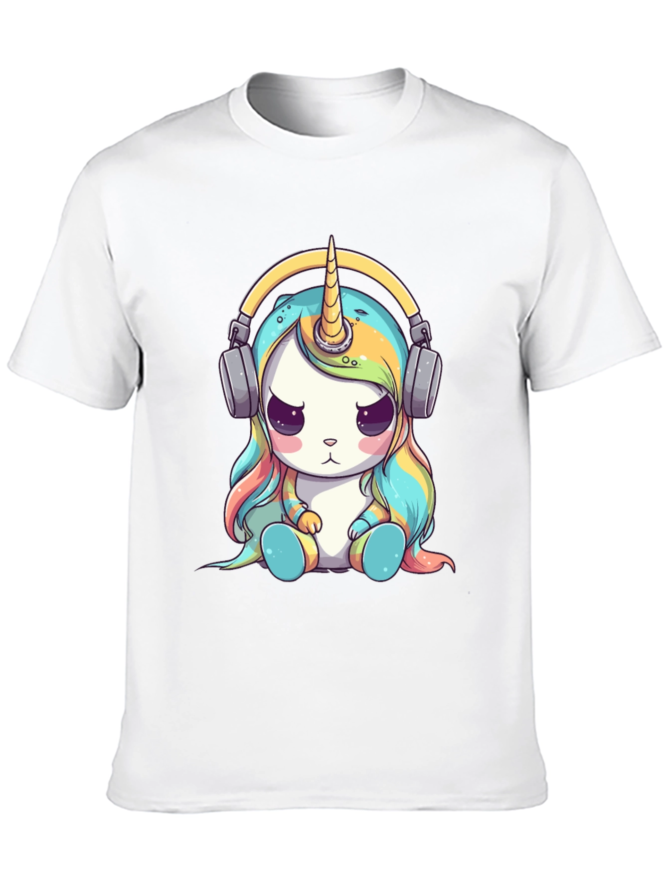 Unicorn Headphone Graphic Tee