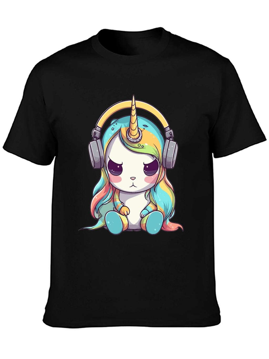 Unicorn Headphone Graphic Tee
