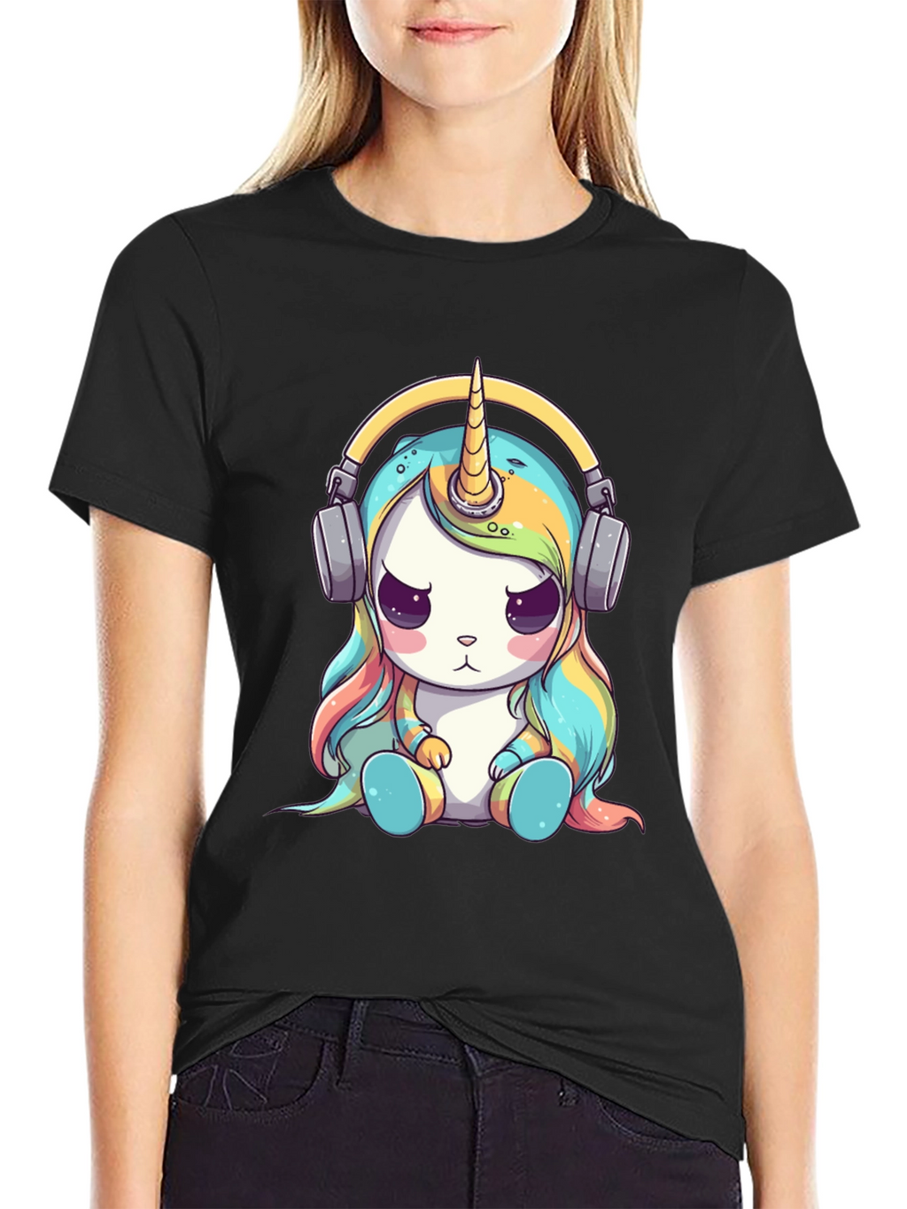 Unicorn Headphone Graphic Tee