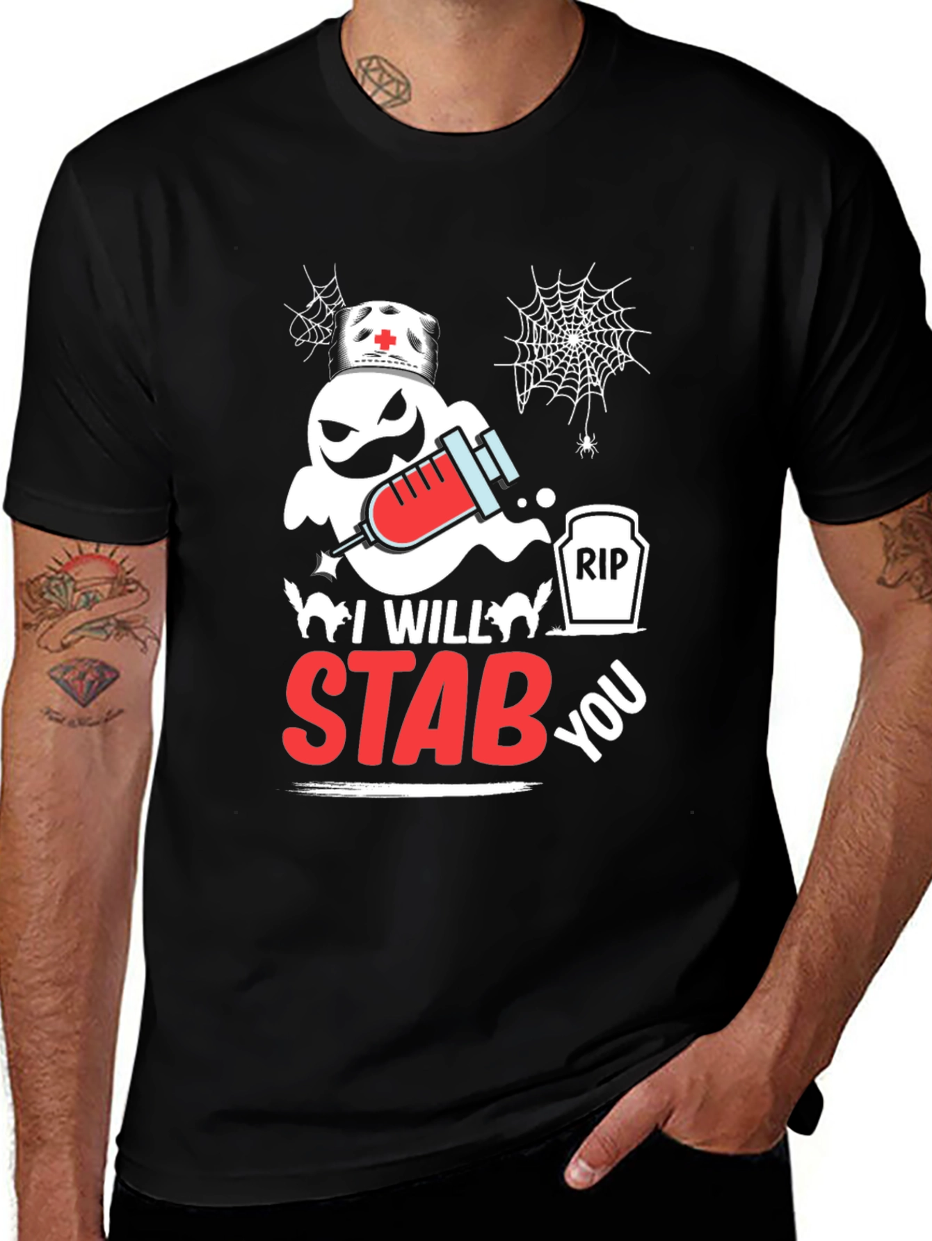 I Will Stab You Halloween T-Shirt