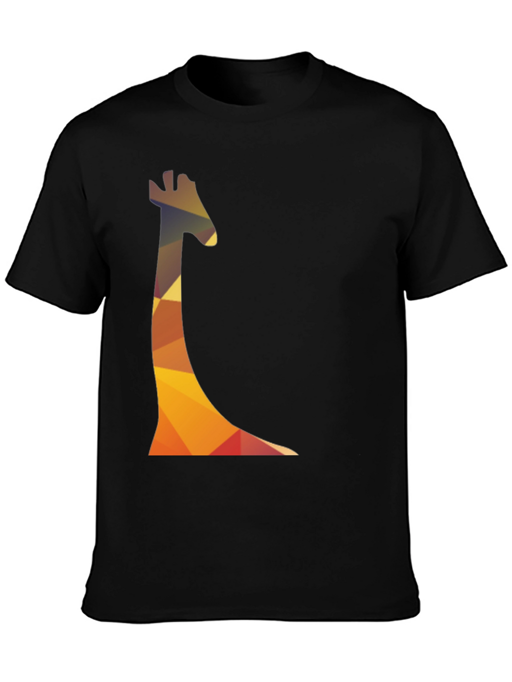 Geometric Giraffe Print Mens T-Shirt - Casual Wear