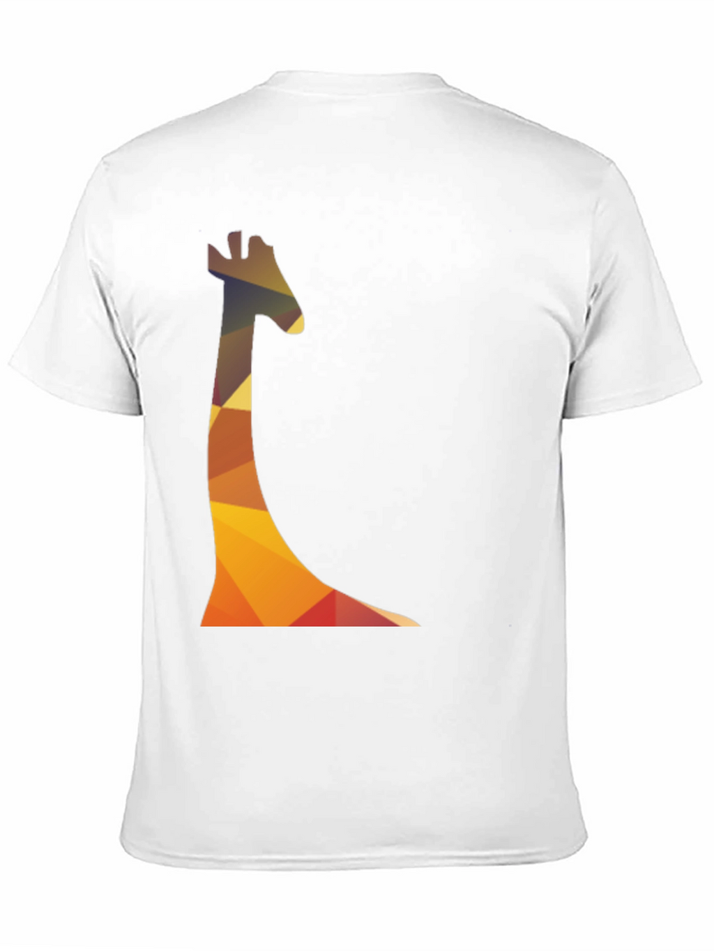 Geometric Giraffe Print Mens T-Shirt - Casual Wear