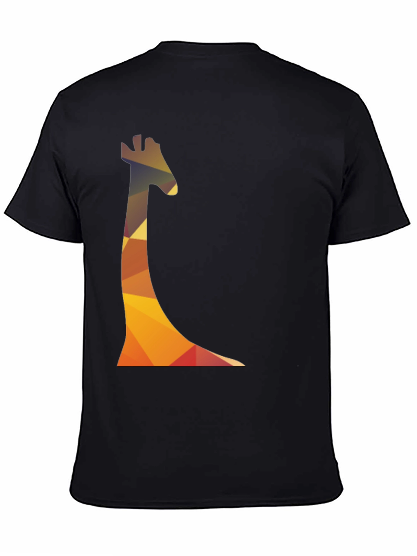 Geometric Giraffe Print Mens T-Shirt - Casual Wear