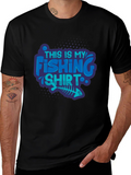 Fishing Shirt - Mens Black Tee