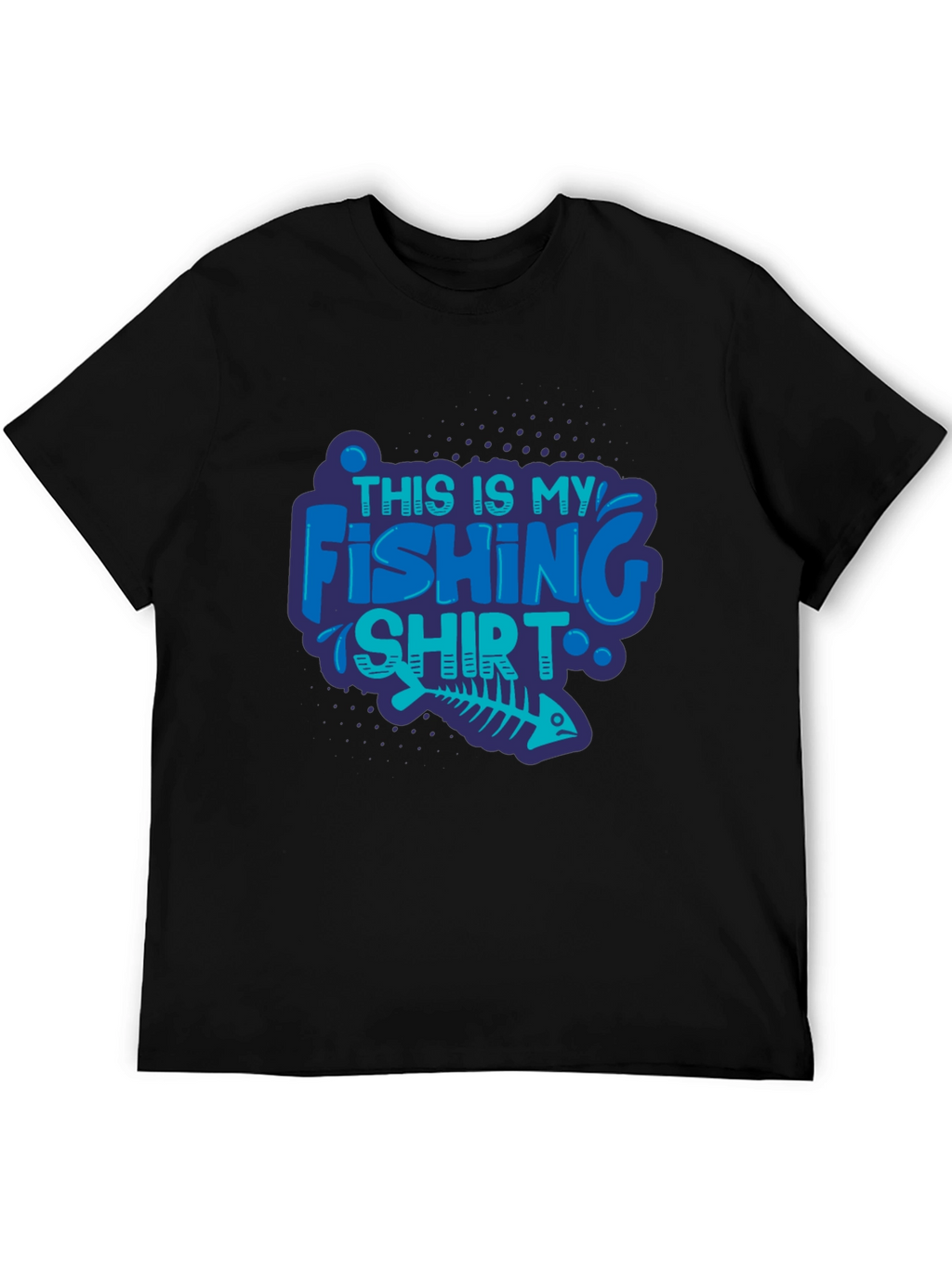 Fishing Shirt - Mens Black Tee