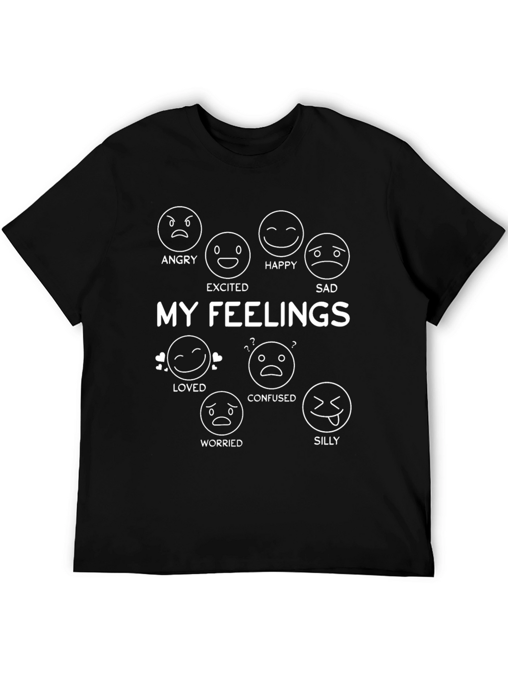 My Feelings T-Shirt - Emoji Graphic Tee