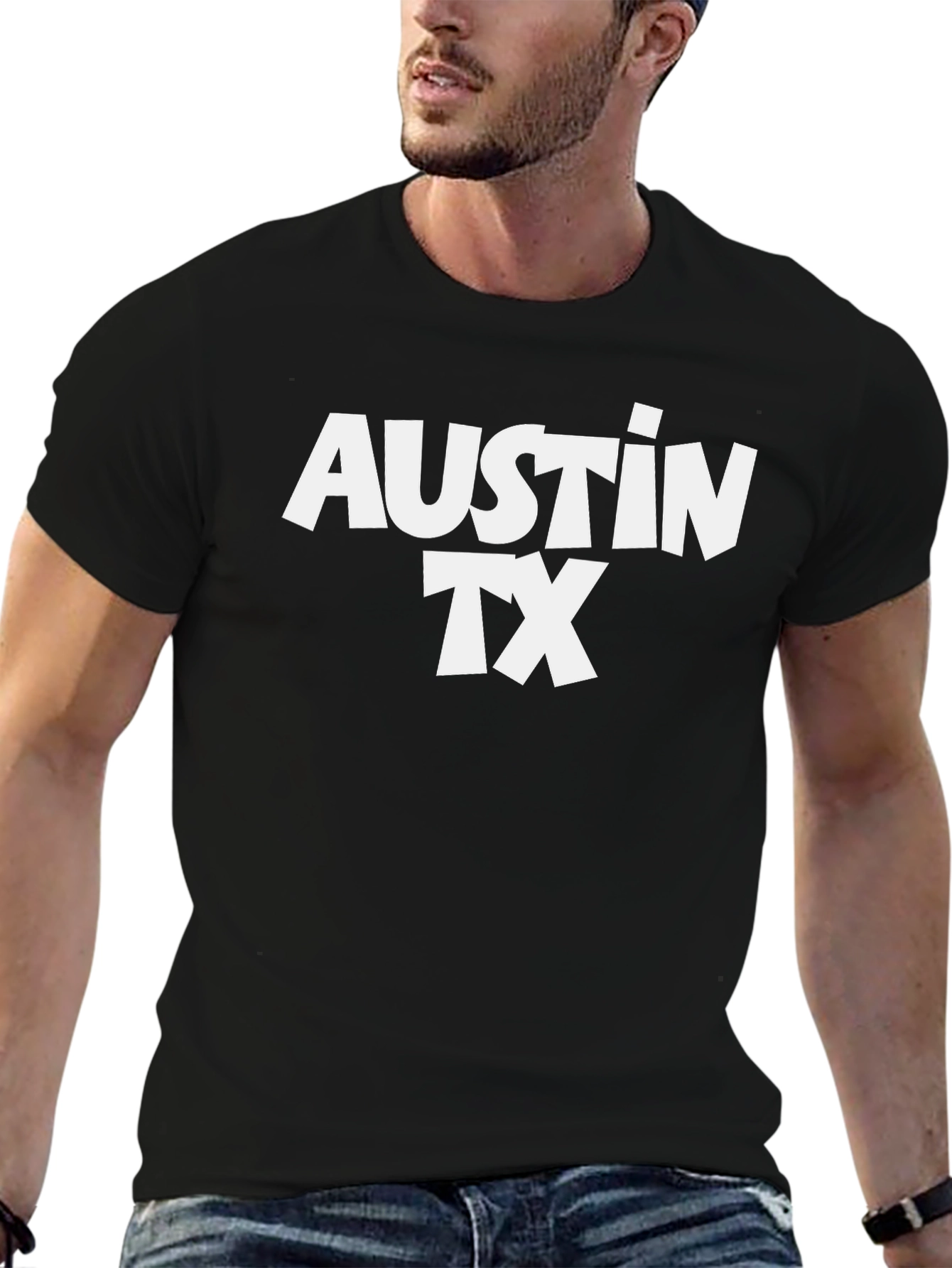 Austin TX Black T-Shirt - City Pride