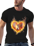Fiery Heart Tower Graphic Tee