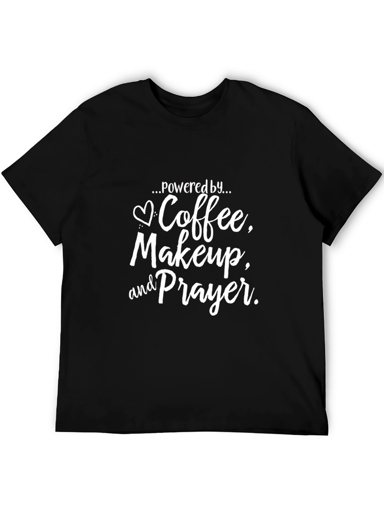 Coffee Makeup and Prayer Graphic T-Shirt