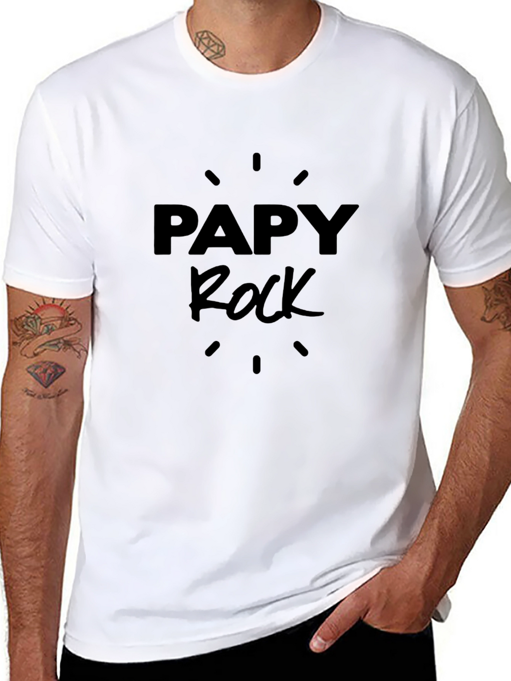 PAPY Rock Graphic Black T-Shirt