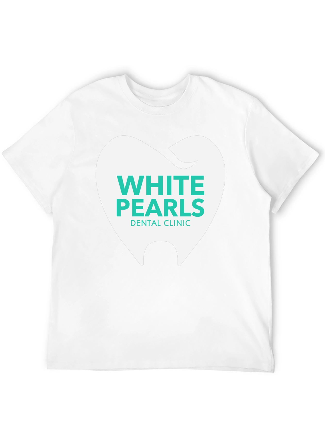 White Pearls Dental Clinic T-Shirt - Black