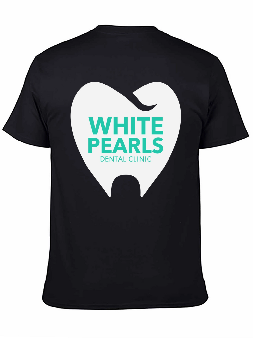 White Pearls Dental Clinic T-Shirt - Black