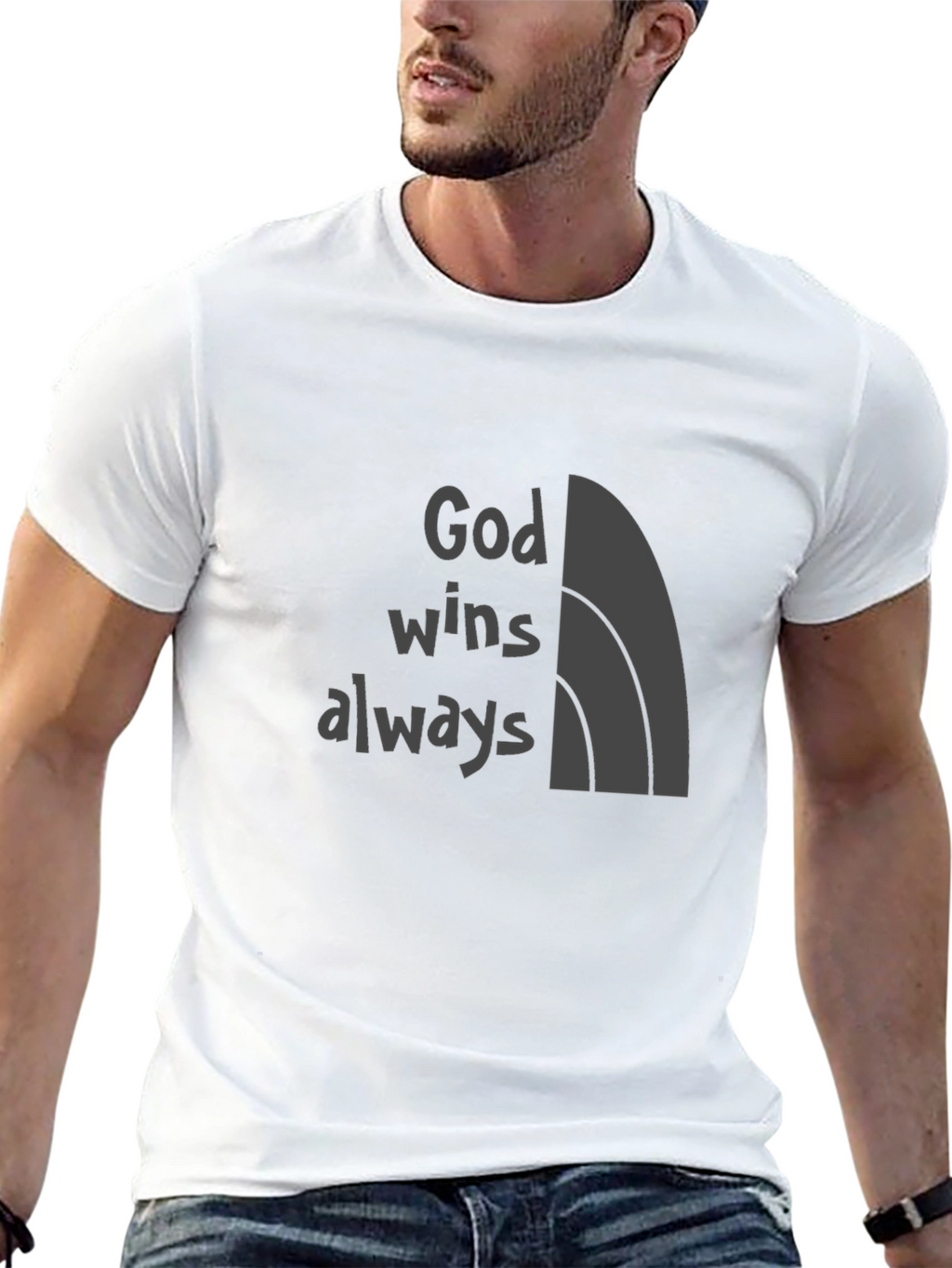 God Wins Always T-Shirt - Faith-Based Apparel