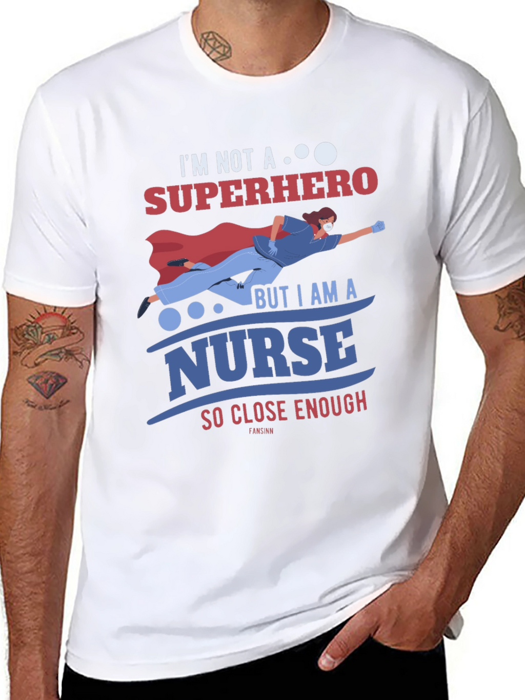 Nurse Superhero T-Shirt - Essential Worker Appreciation Tee