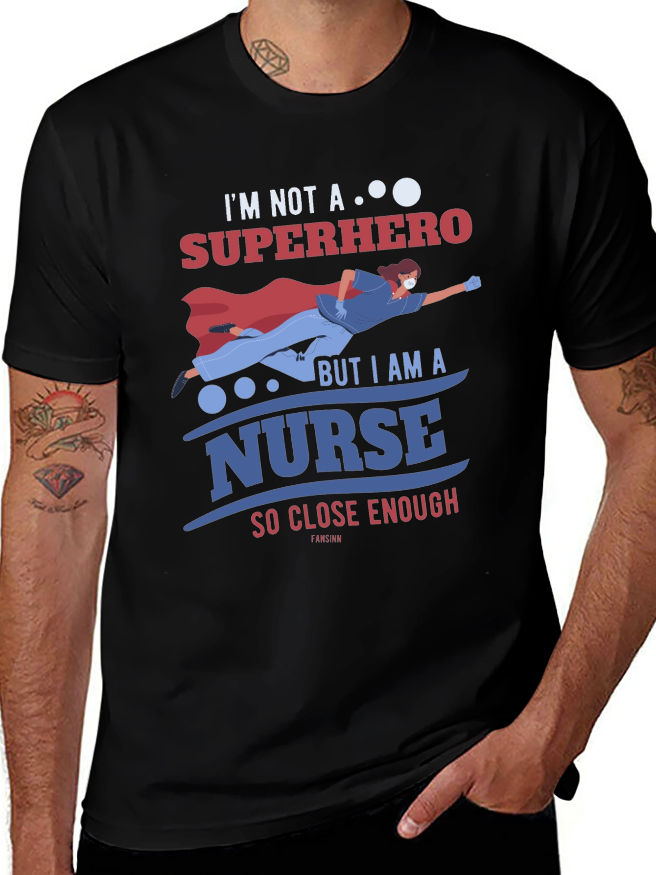 Nurse Superhero T-Shirt - Essential Worker Appreciation Tee