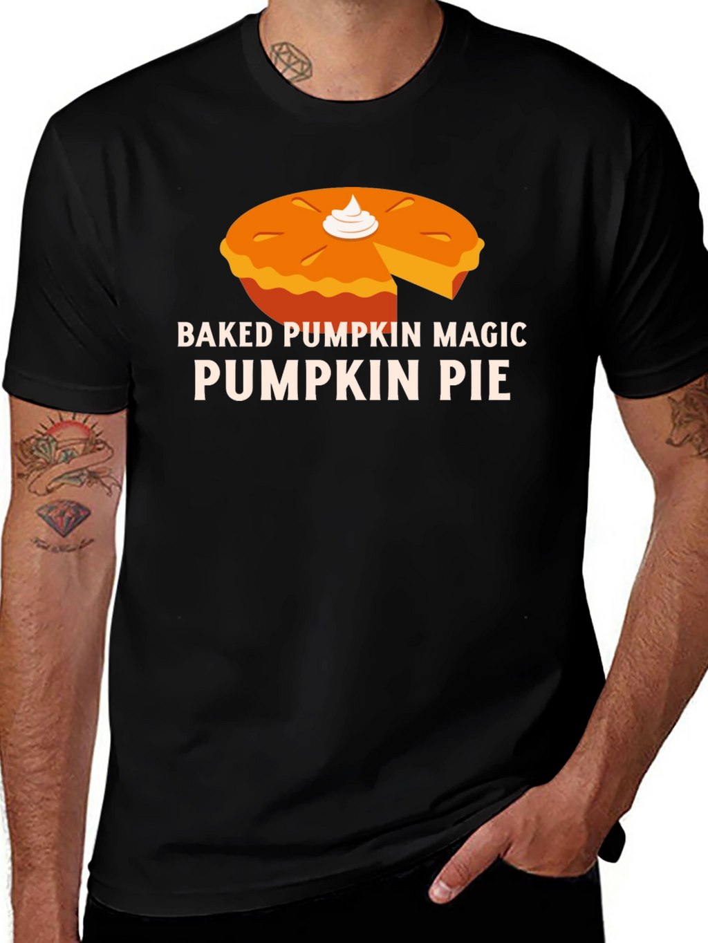 Baked Pumpkin Magic Pie Graphic T-Shirt