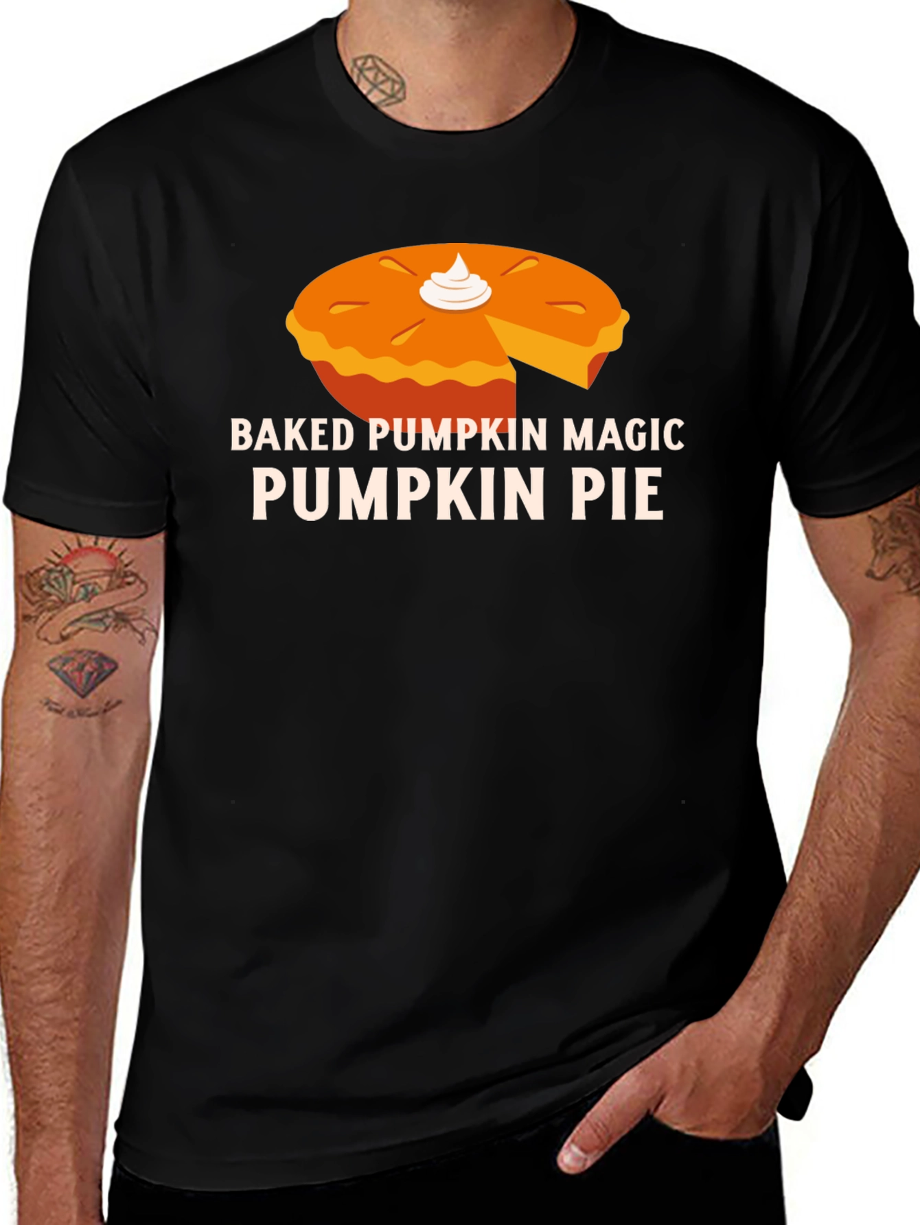 Baked Pumpkin Magic Pie Graphic T-Shirt