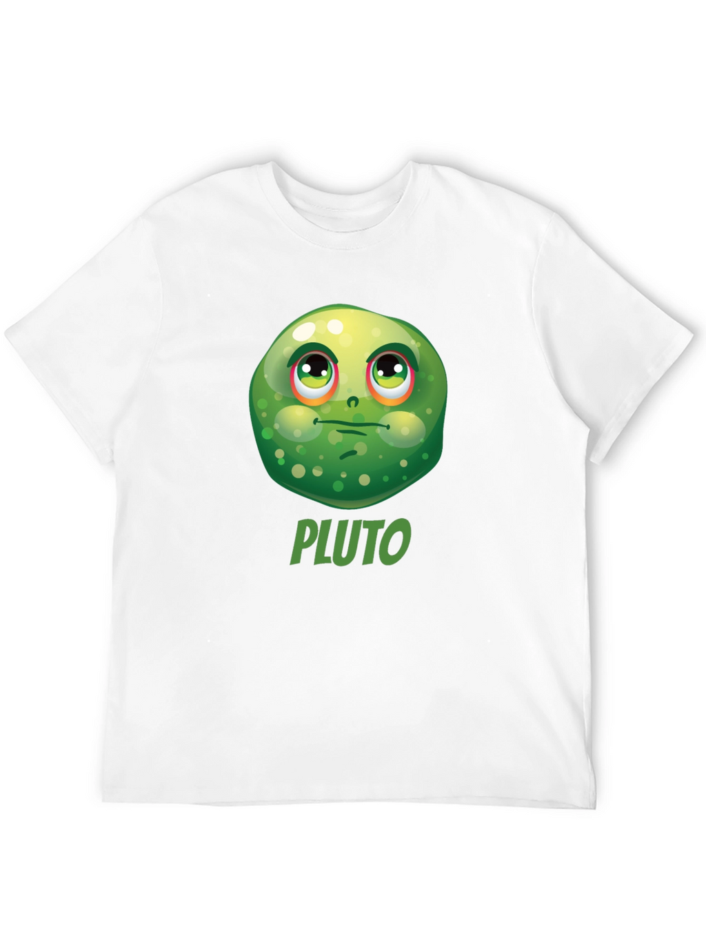 Pluto Funny Face Black T-Shirt