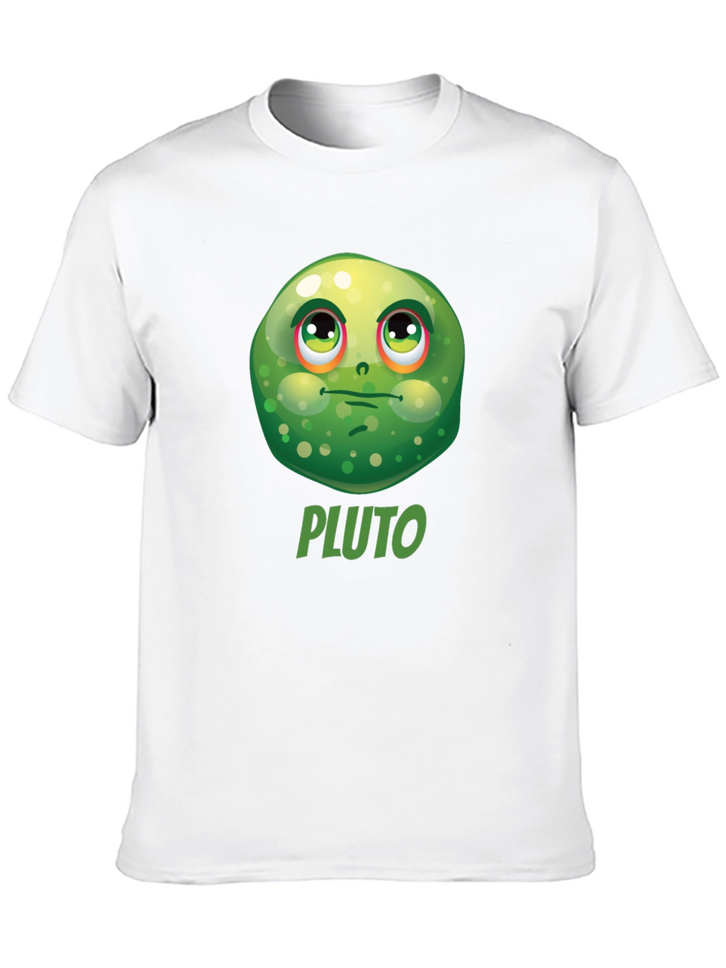 Pluto Funny Face Black T-Shirt