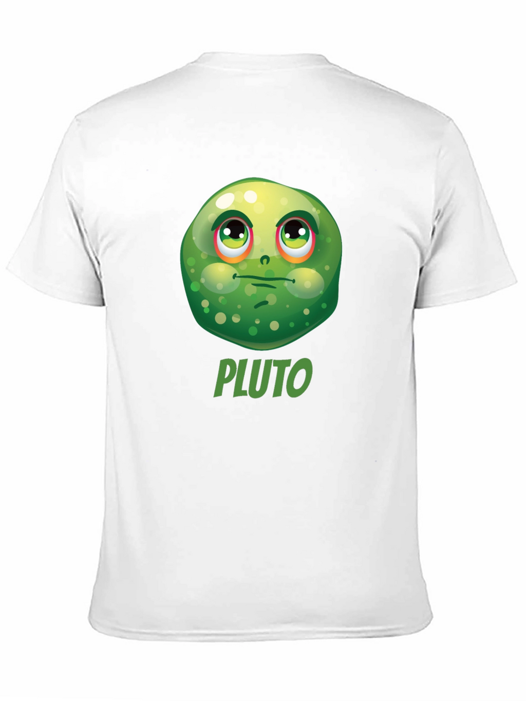 Pluto Funny Face Black T-Shirt