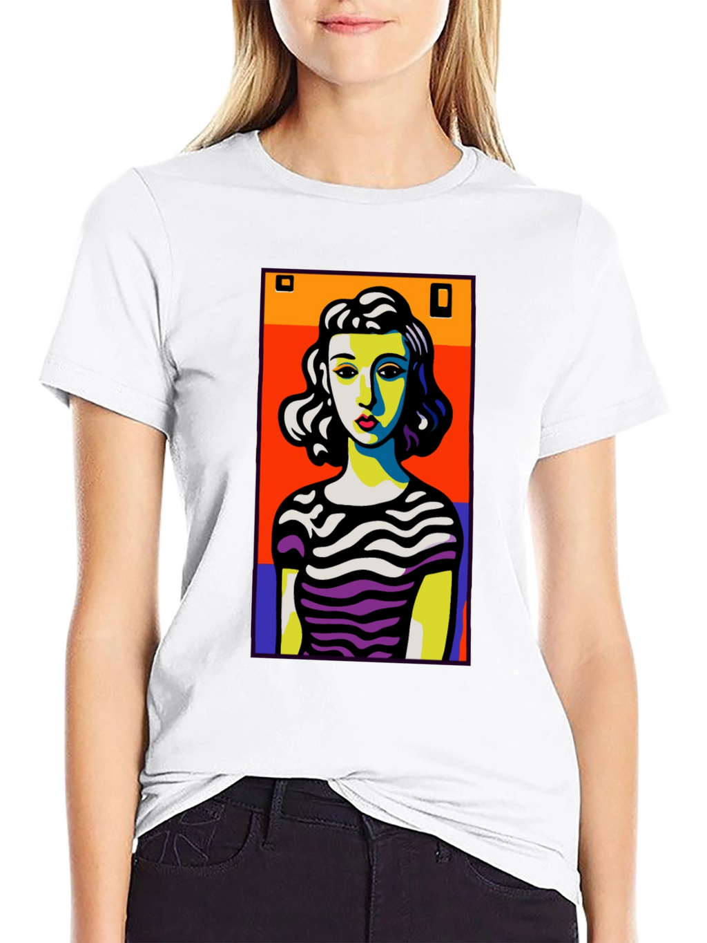 Pop Art Woman Graphic T-Shirt