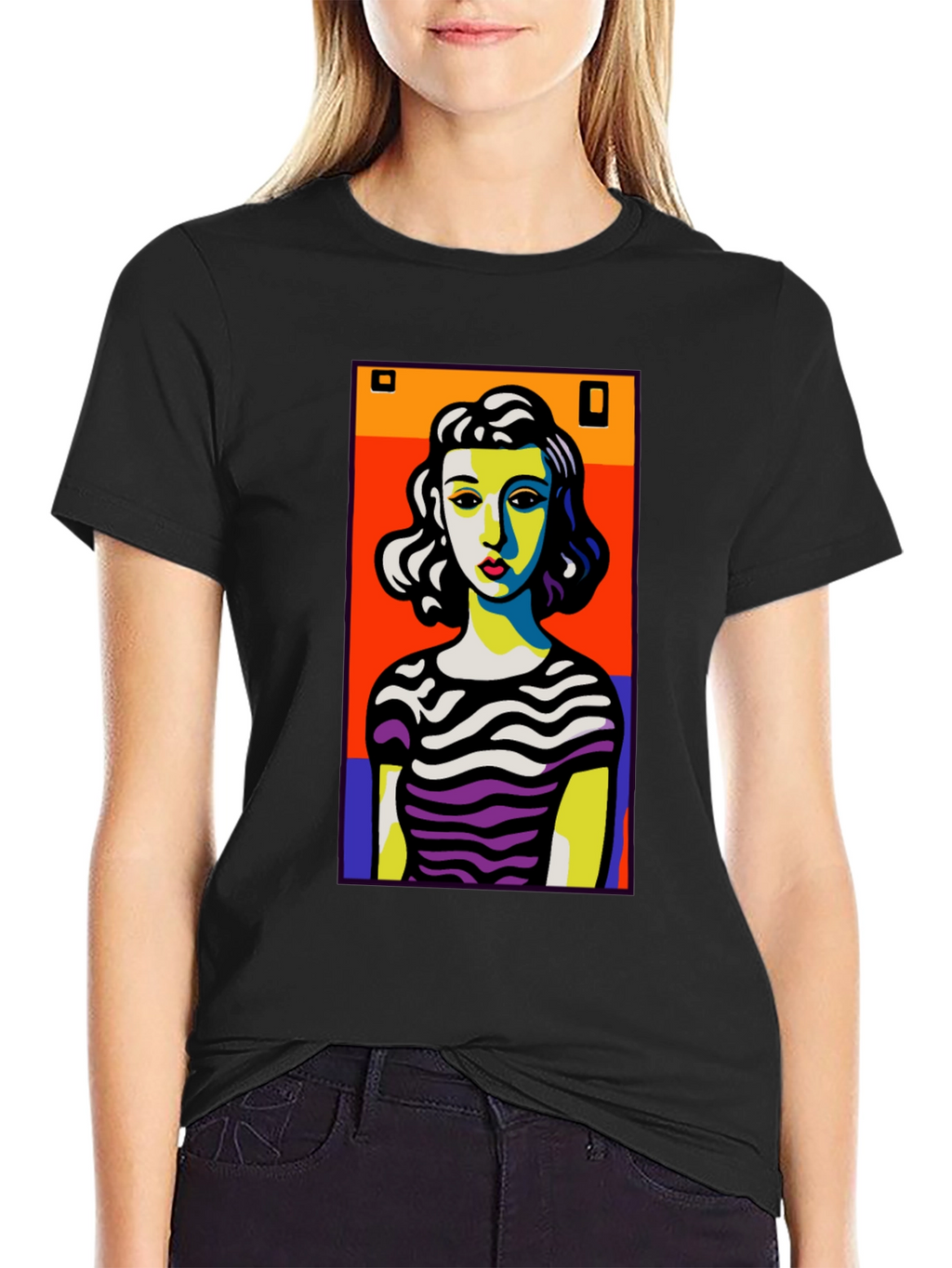 Pop Art Woman Graphic T-Shirt