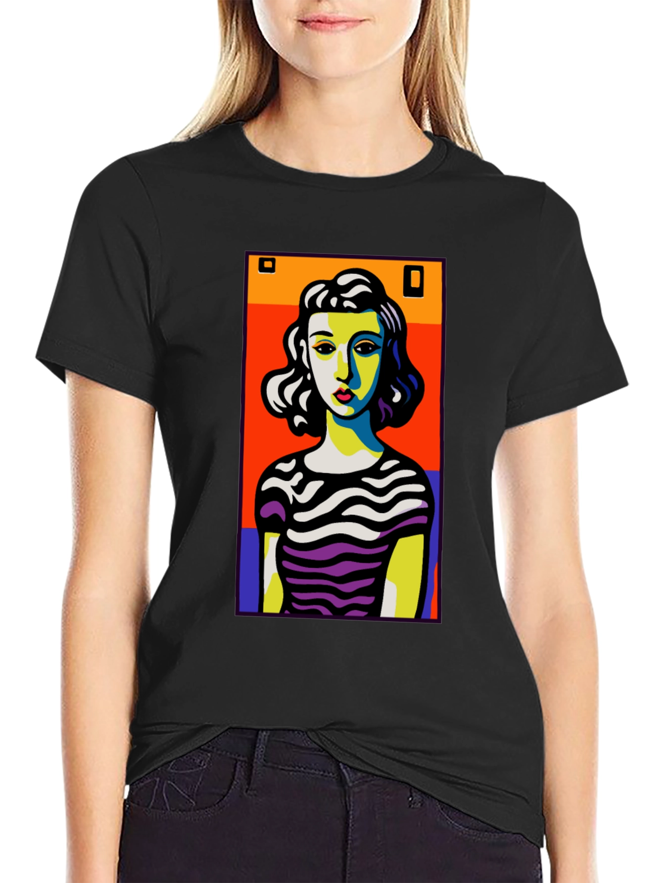 Pop Art Woman Graphic T-Shirt