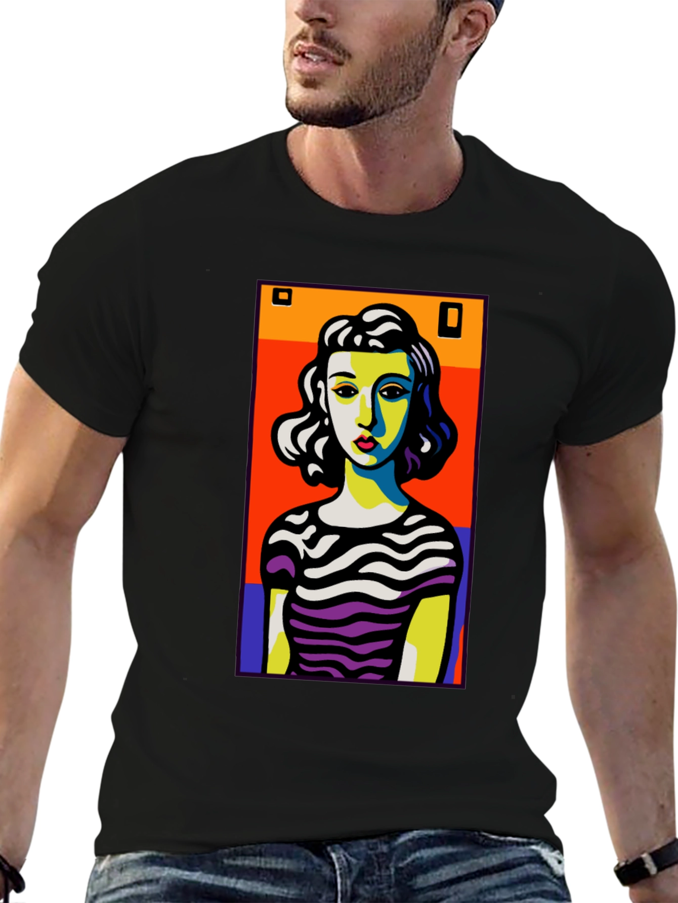 Pop Art Woman Graphic T-Shirt