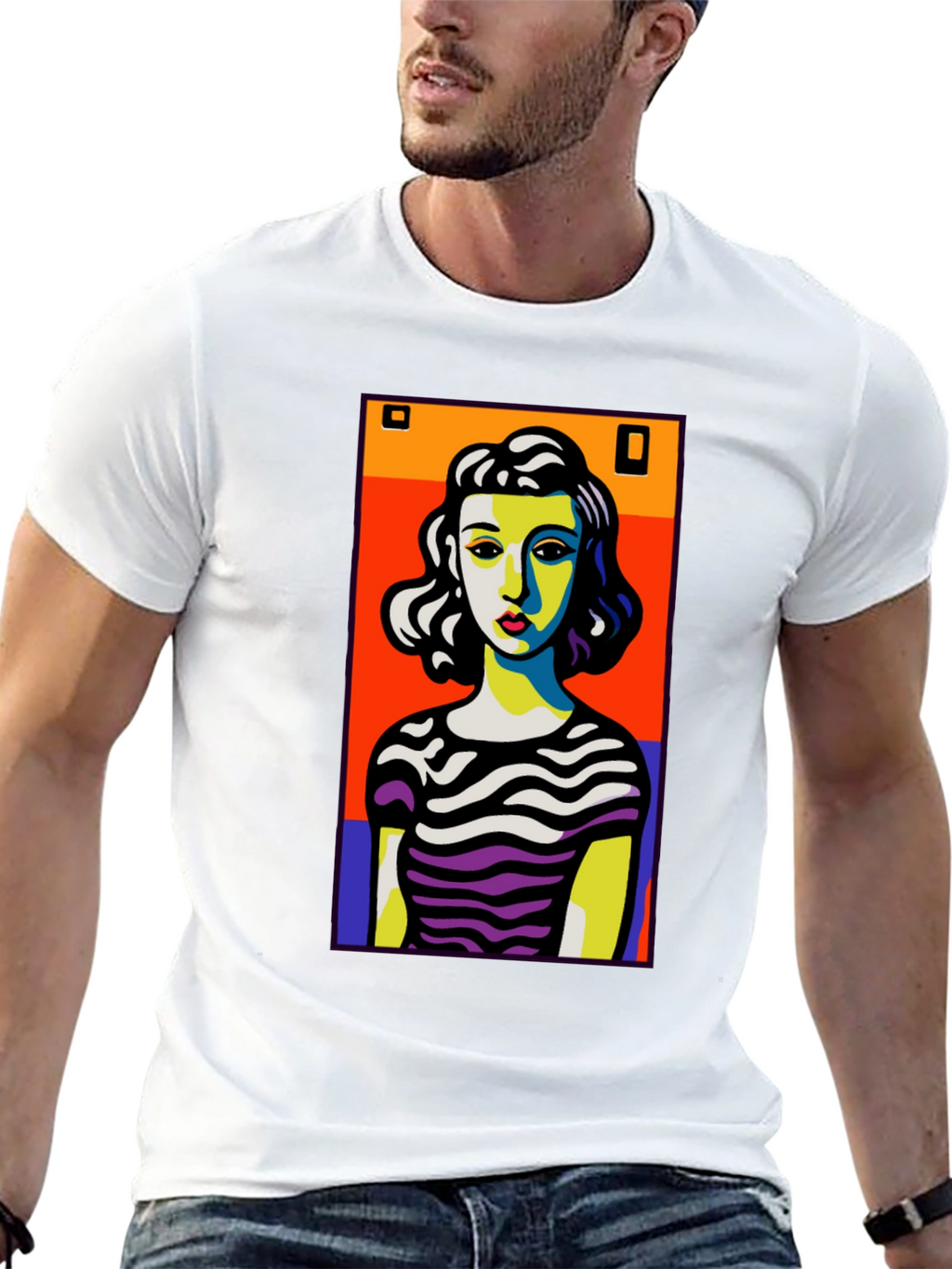 Pop Art Woman Graphic T-Shirt