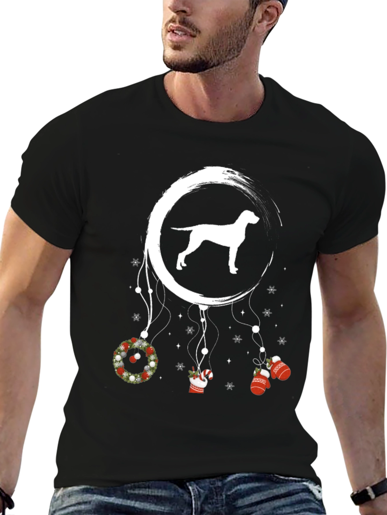Christmas Dog Dreamcatcher T-Shirt