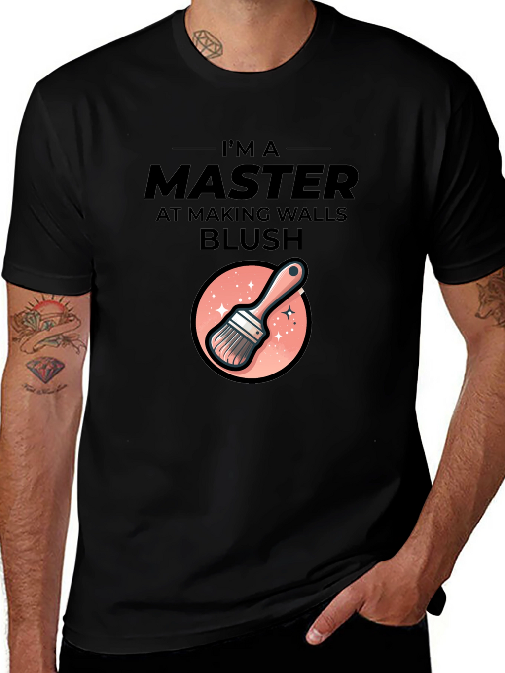 Master At Making Walls Blush Graphic T-Shirt