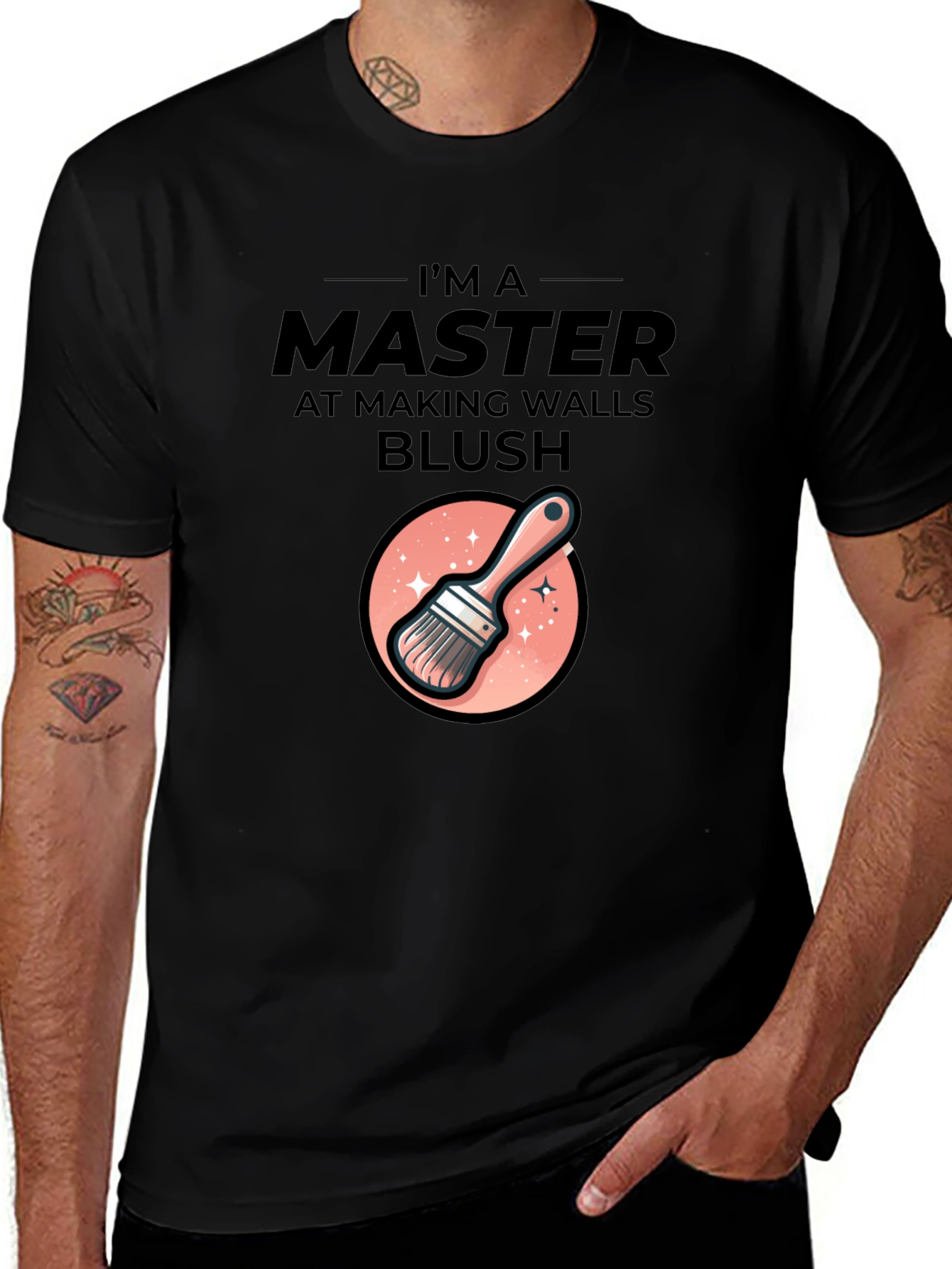 Master At Making Walls Blush Graphic T-Shirt