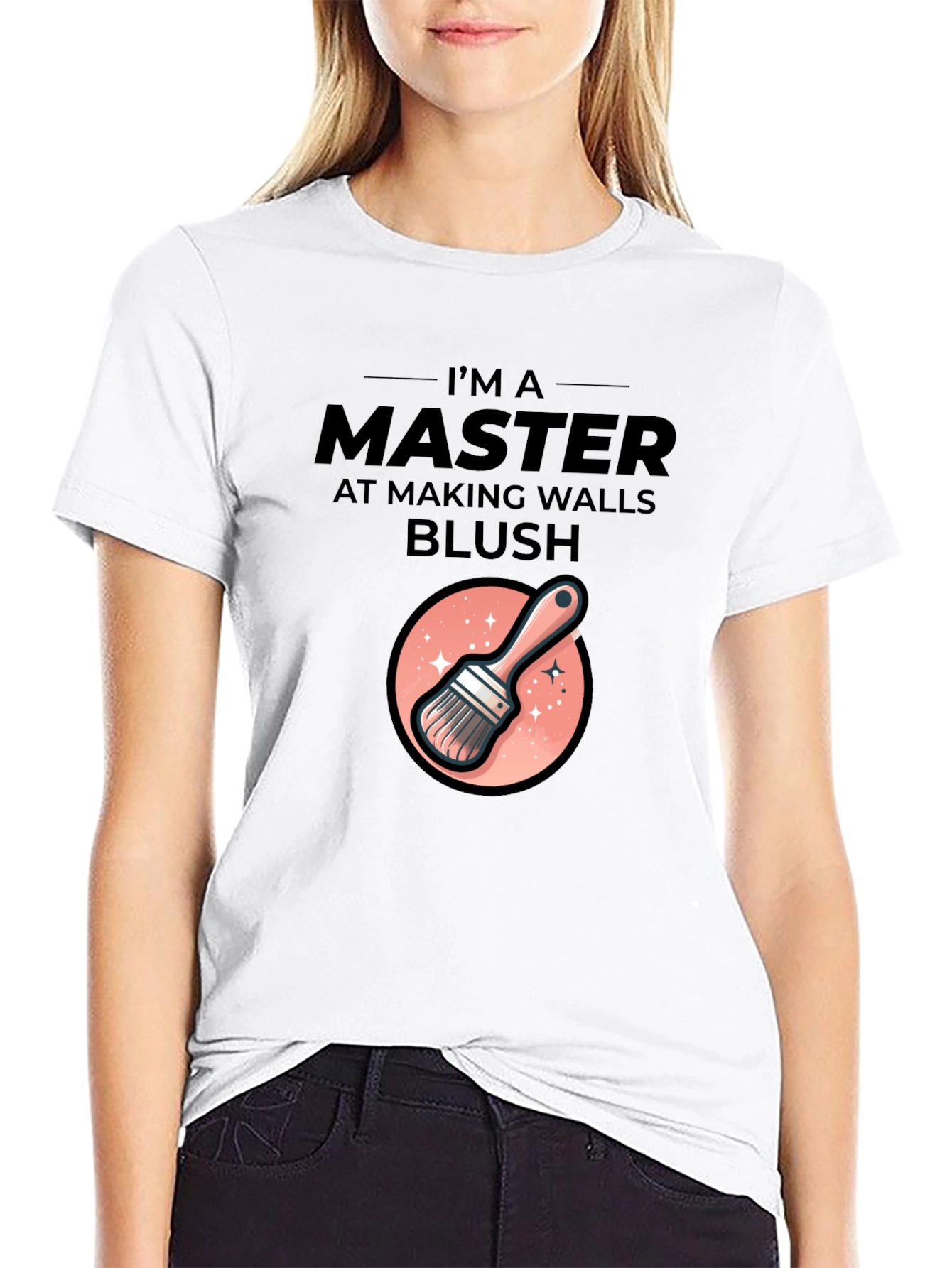 Master At Making Walls Blush Graphic T-Shirt