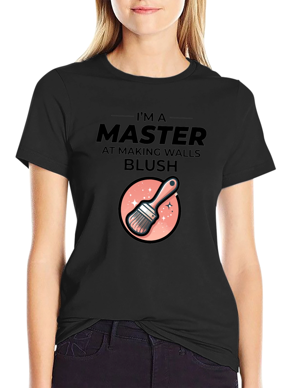 Master At Making Walls Blush Graphic T-Shirt