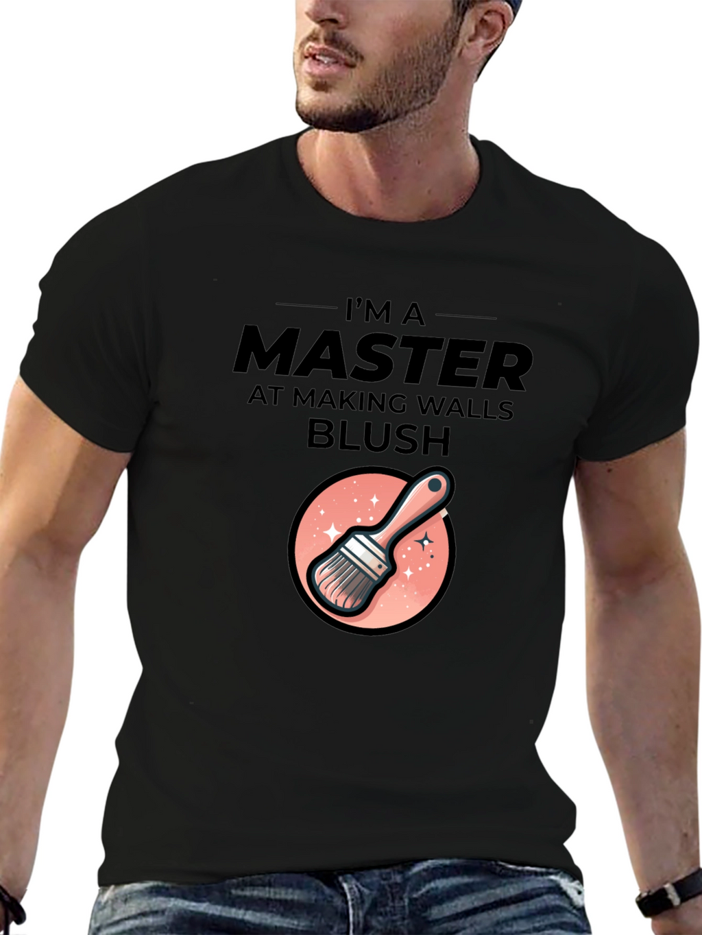 Master At Making Walls Blush Graphic T-Shirt