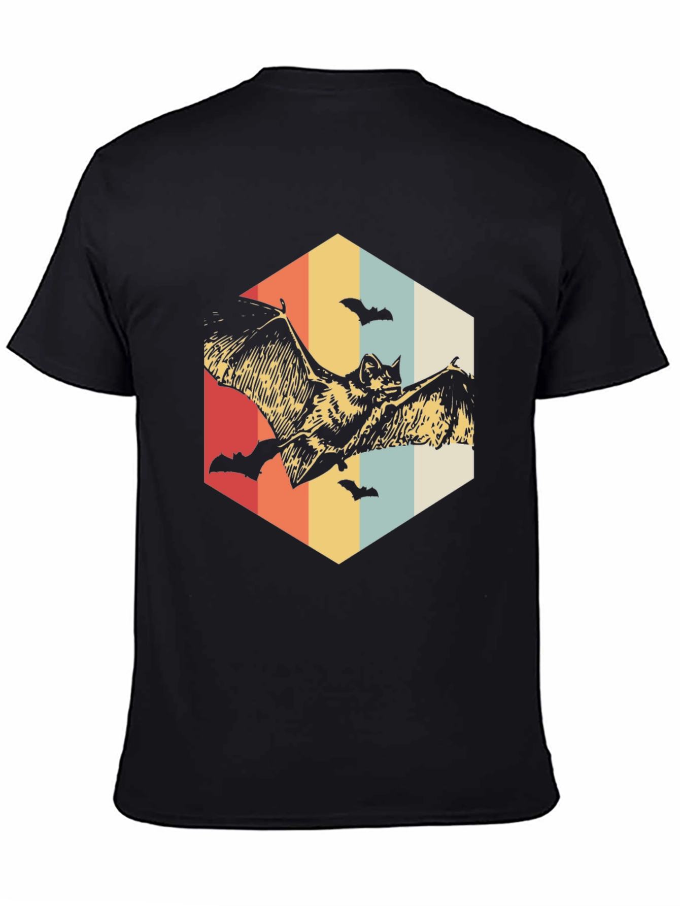Retro Bat Graphic Tee - Halloween Vibes