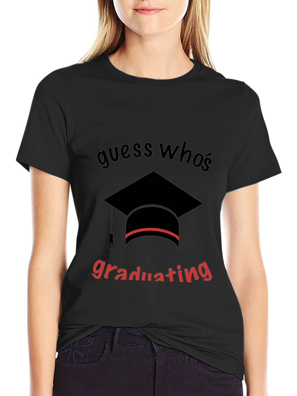 Guess Whos Graduating Black T-Shirt