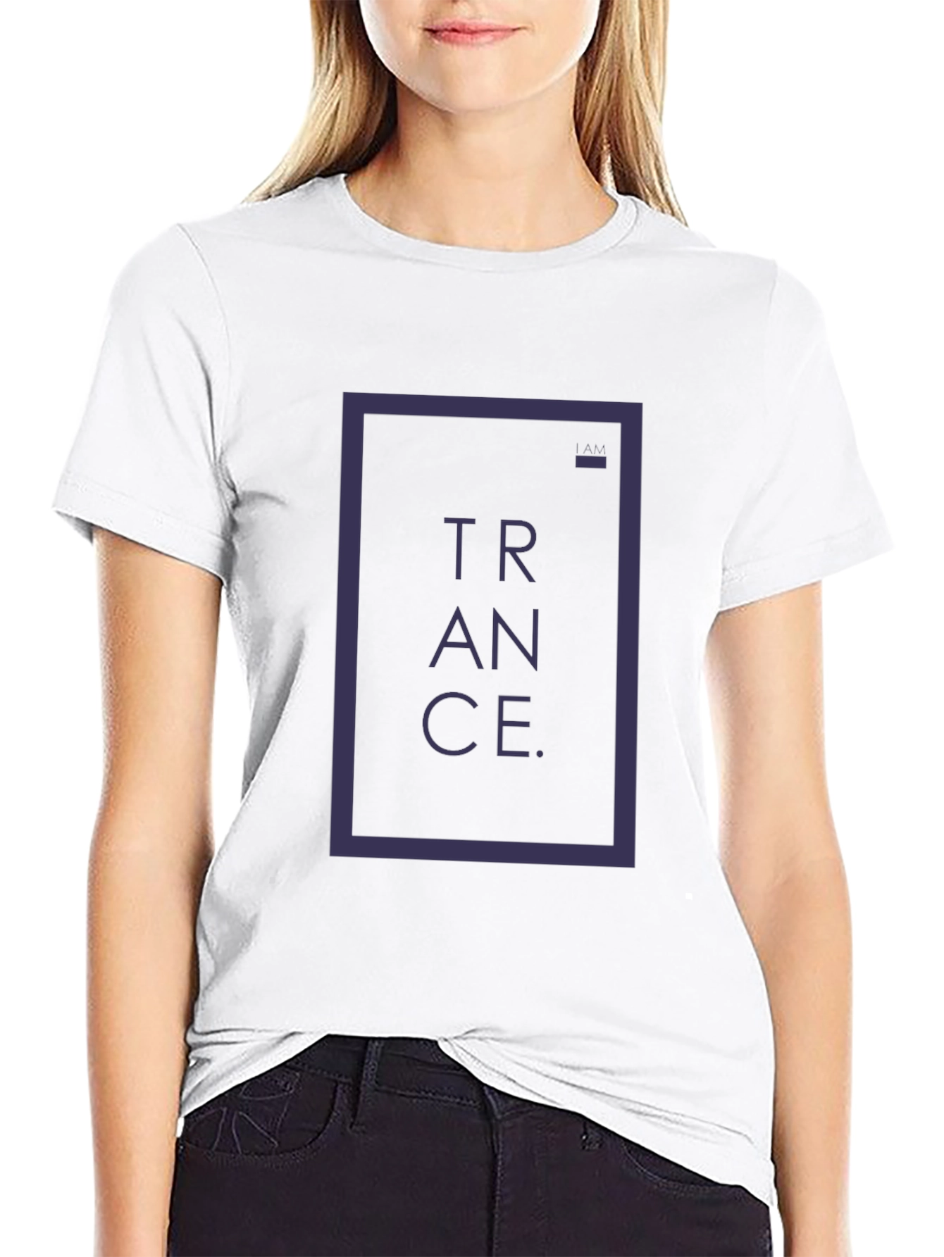 Trance Graphic Print Black T-Shirt