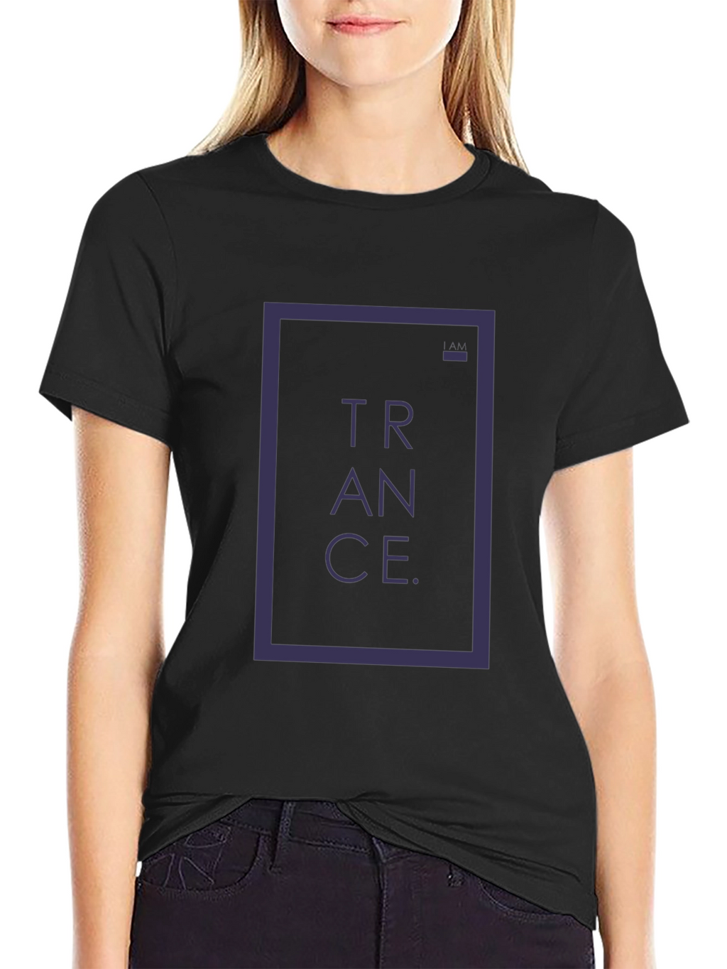 Trance Graphic Print Black T-Shirt