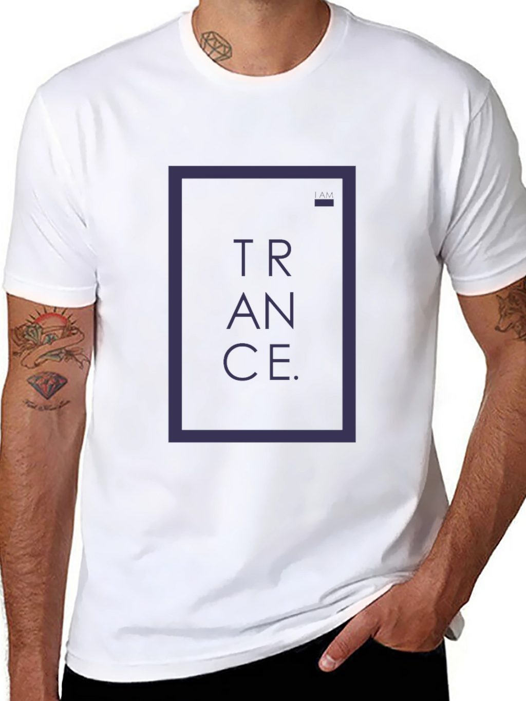 Trance Graphic Print Black T-Shirt