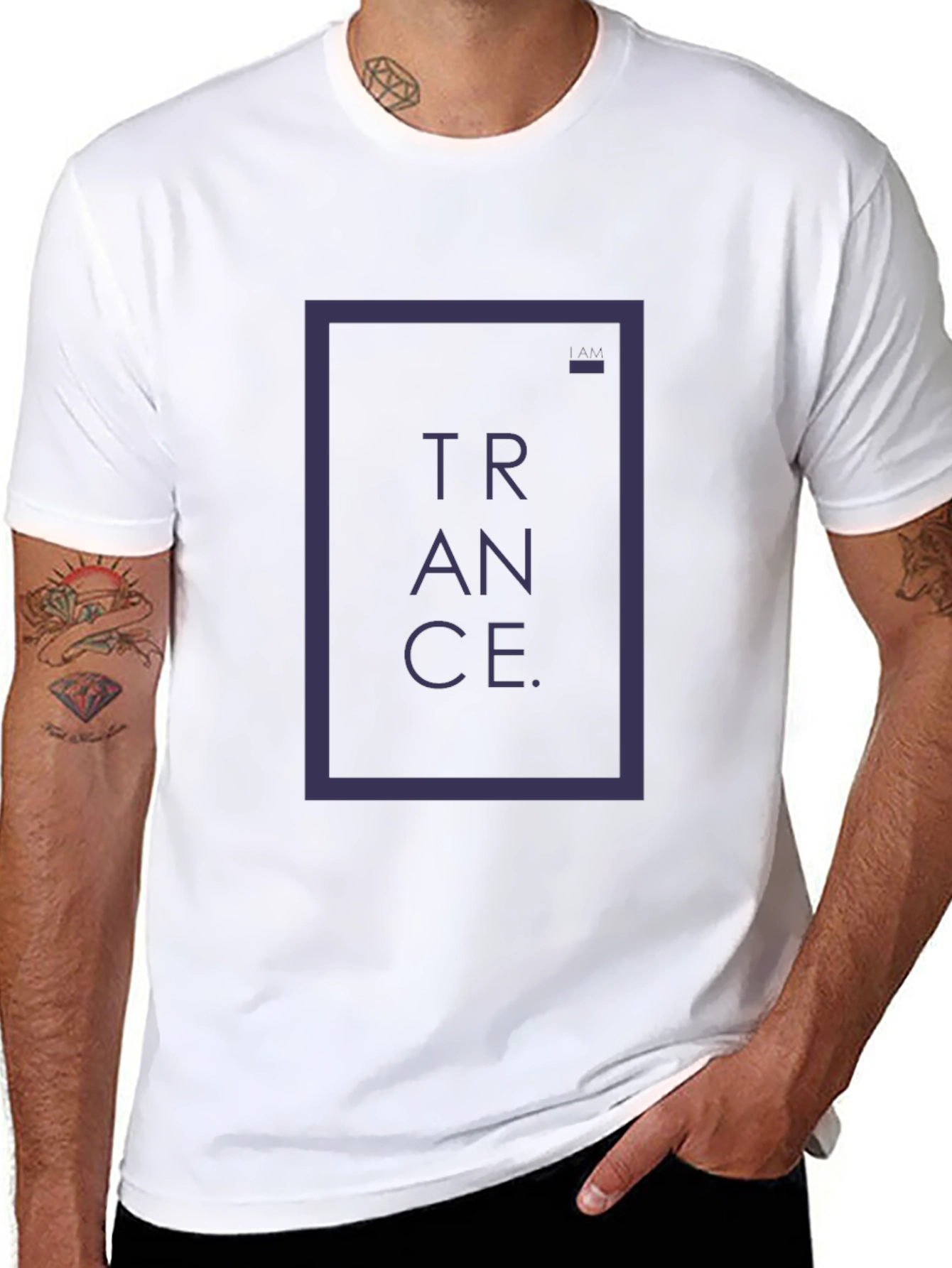 Trance Graphic Print Black T-Shirt