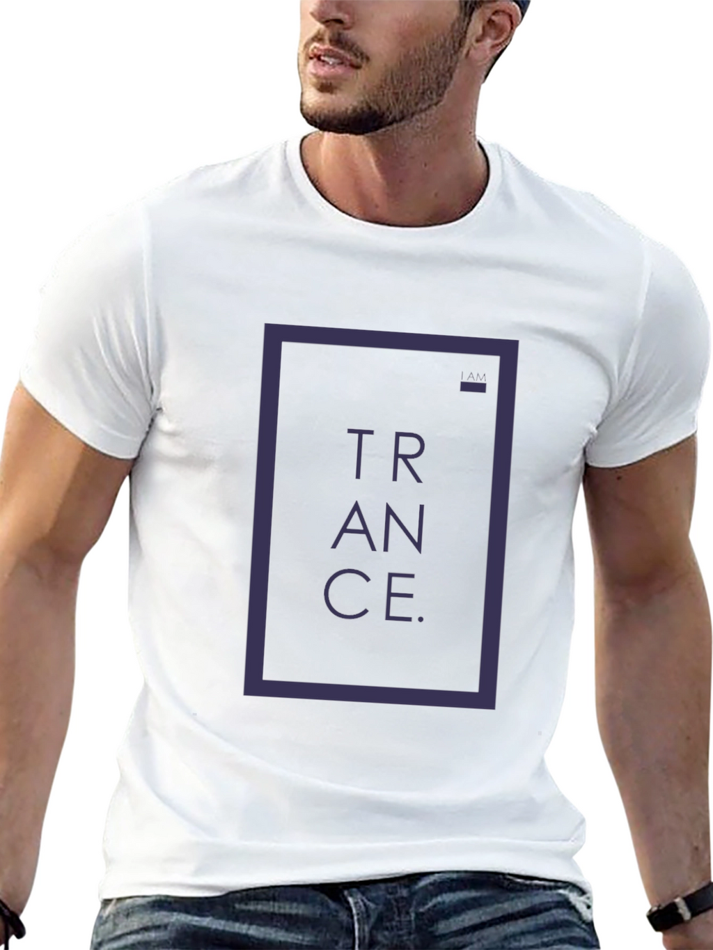 Trance Graphic Print Black T-Shirt