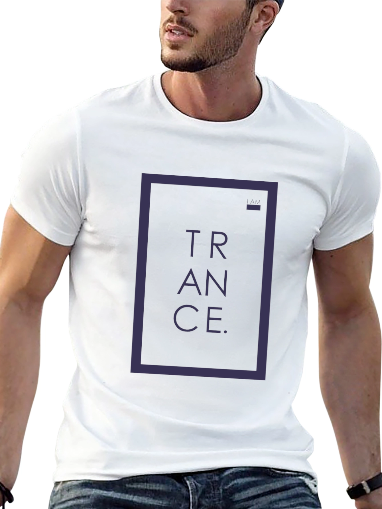 Trance Graphic Print Black T-Shirt