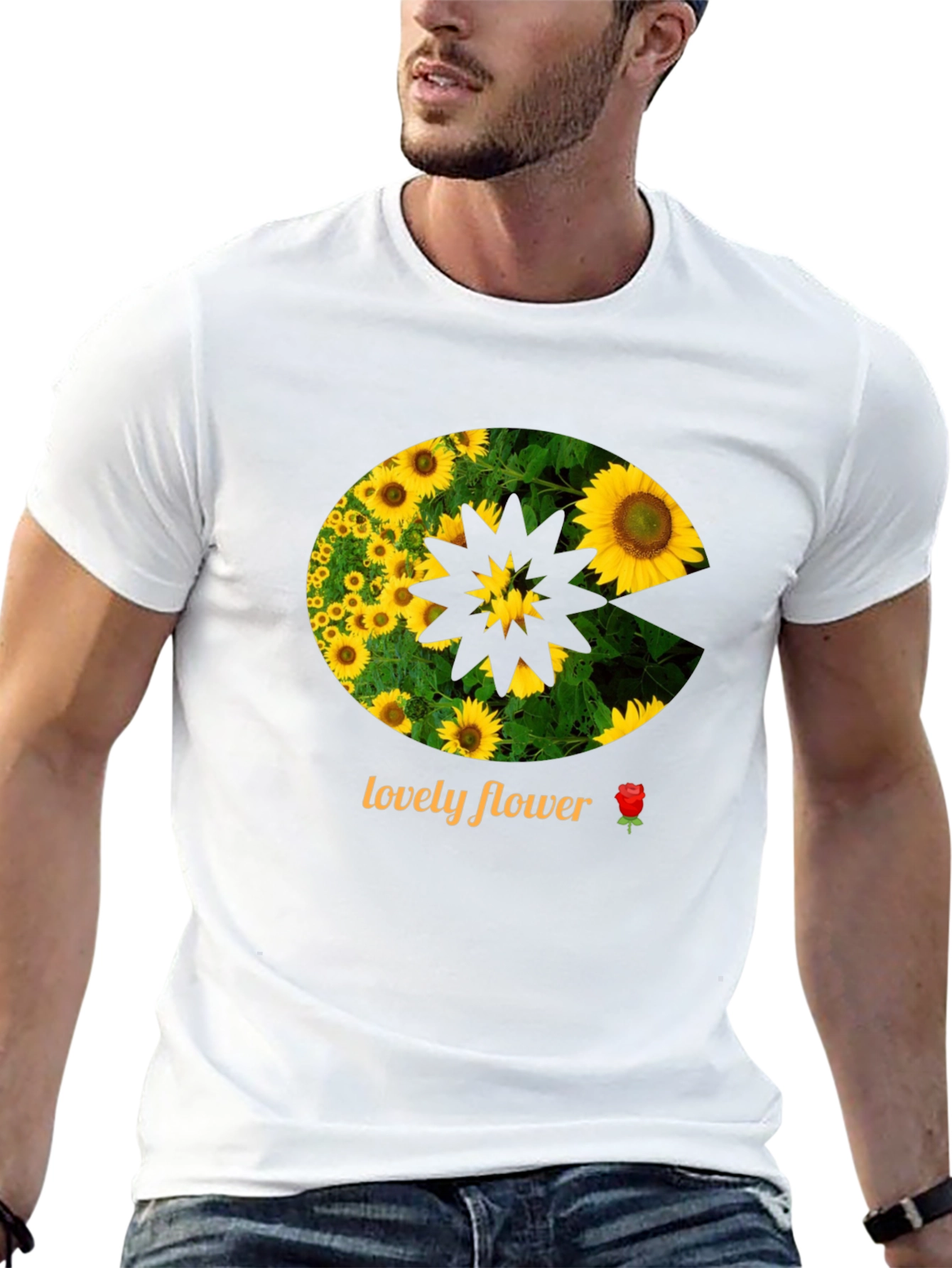 Sunflower Pac-Man Graphic Tee - Black