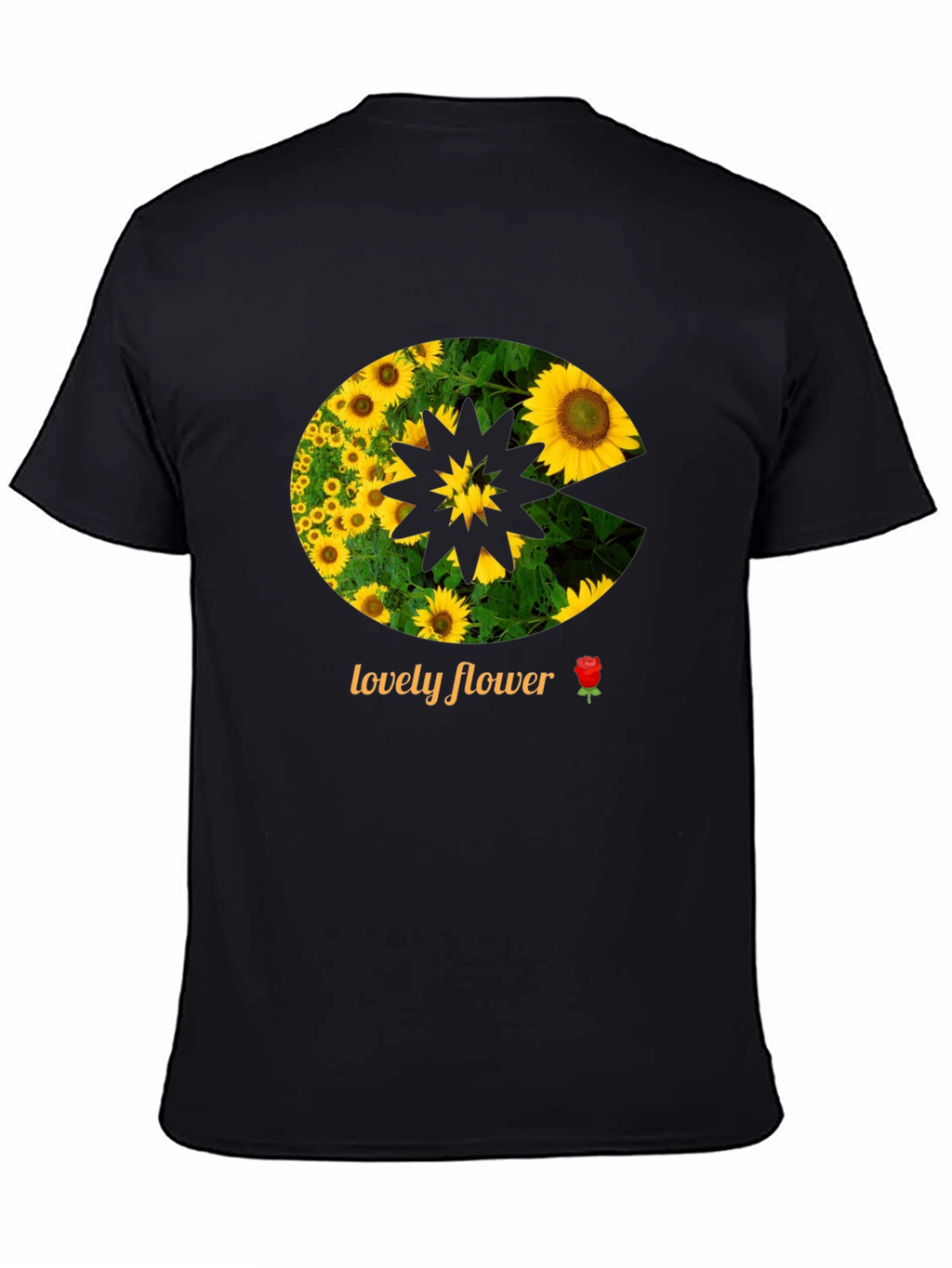 Sunflower Pac-Man Graphic Tee - Black
