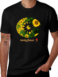 Sunflower Pac-Man Graphic Tee - Black