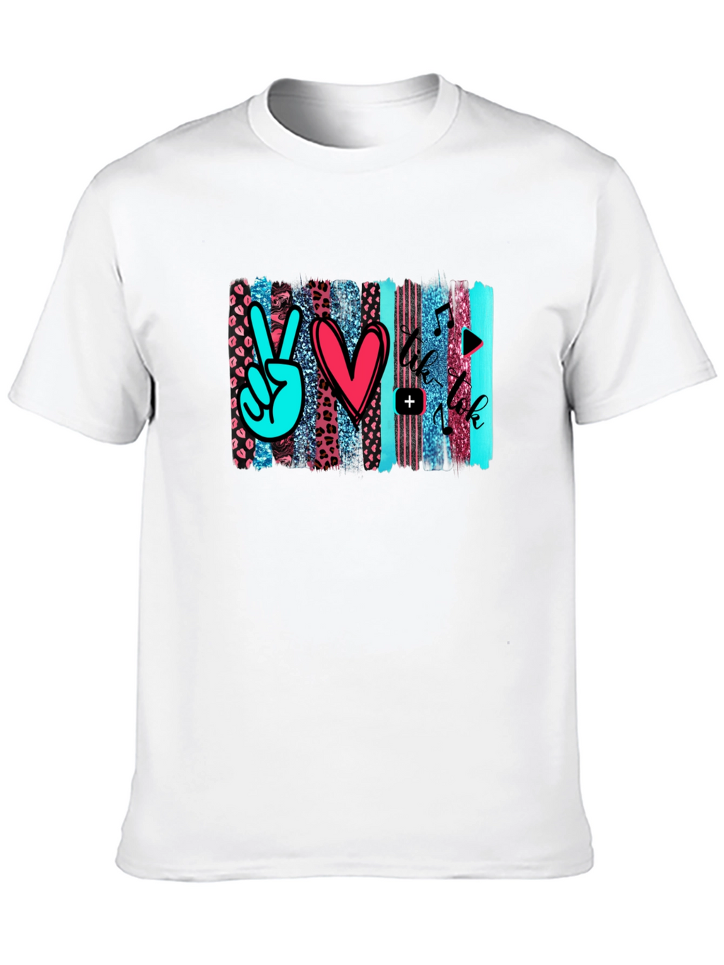 Peace Love Music Trendy Graphic Tee