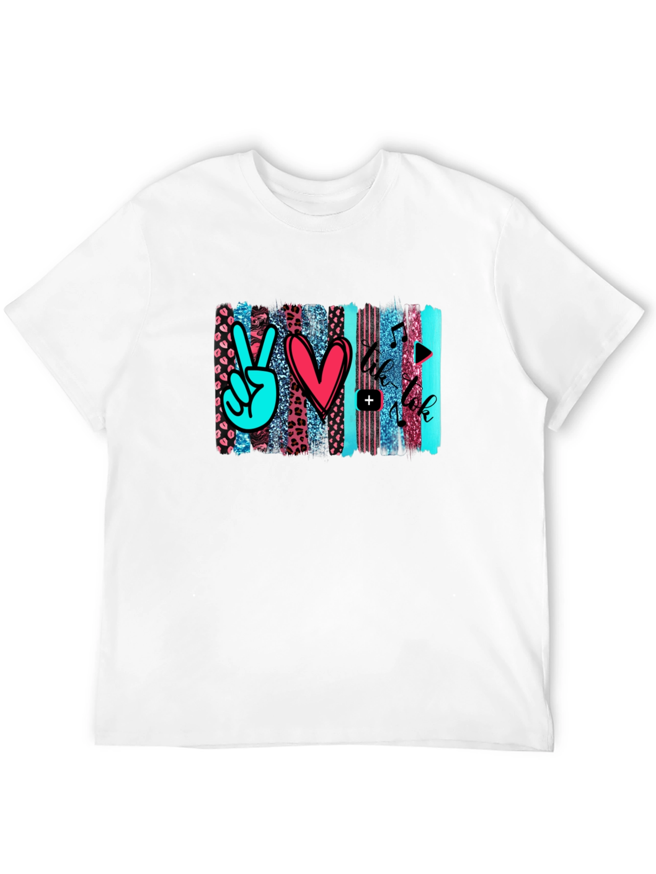 Peace Love Music Trendy Graphic Tee